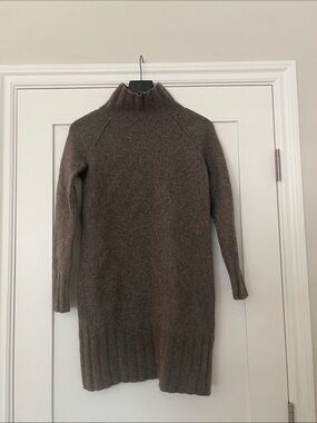 Banana Republic Brown Cowl Neck Sweater Dress